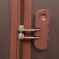 VidaXL Harde rolkoffer set bruin 4-dlg - thumbnail