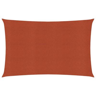 VidaXL Zonnezeil 160 g/m² 6x7 m hdpe terracottakleurig