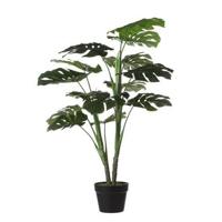 Kunstplant mica monstera in plastic pot - thumbnail
