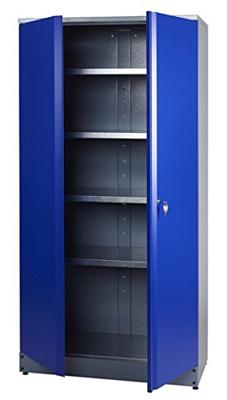 Küpper 70297 Hoge kast voor gereedschap (b x h x d) 910 x 1800 x 450 mm Blauw, Zilver
