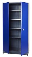 Küpper 70297 Hoge kast voor gereedschap (b x h x d) 910 x 1800 x 450 mm Blauw, Zilver - thumbnail