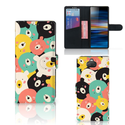 Sony Xperia 10 Plus Leuk Hoesje Bears Sony Xperia 10 Plus Leuk Hoesje Bears