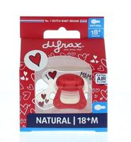 Difrax Fopspeen Natural I Love 18+ (1st) - thumbnail