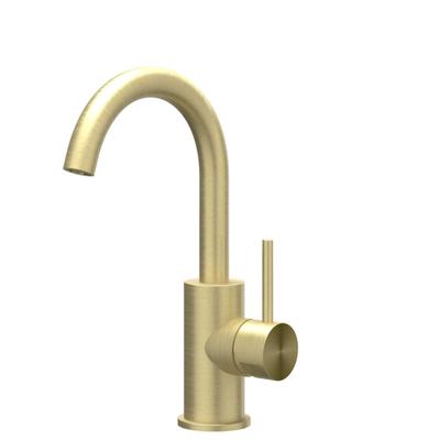 IVY Concord Wastafelmengkraan - opbouw - draaibare uitloop - coldstart - RVS316 - geborsteld mat goud PVD 6100262