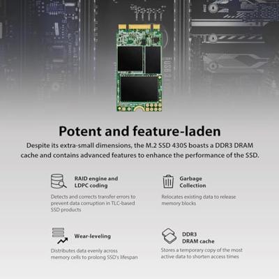 Transcend 430S 1 TB SATA M.2 SSD 2242 harde schijf M.2 SATA 6 Gb/s Retail TS1TMTS430S Transcend 430S 1 TB SATA M.2 SSD 2242 harde schijf M.2 SATA 6 Gb/s Retail TS1TMTS430S