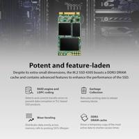 Transcend 430S 1 TB SATA M.2 SSD 2242 harde schijf M.2 SATA 6 Gb/s Retail TS1TMTS430S - thumbnail