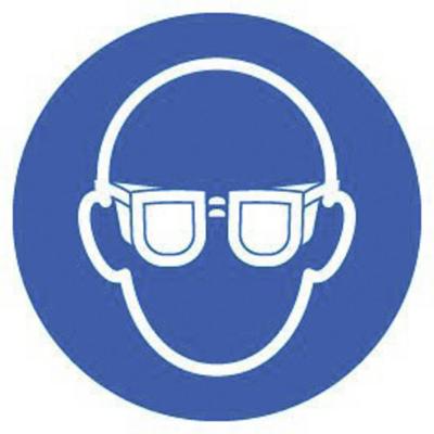 Gebodsbord Veiligheidsbril gebruiken 1 stuk(s)