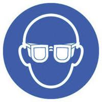 Gebodsbord Veiligheidsbril gebruiken 1 stuk(s) - thumbnail