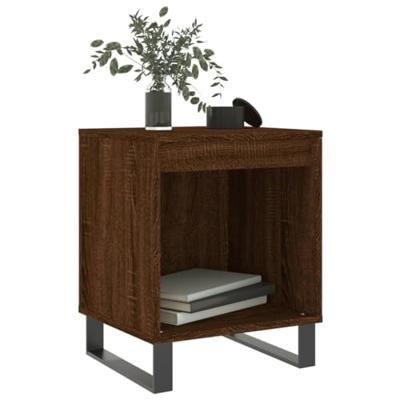 Nachtkastjes 2 st 40x35x50 cm bewerkt hout bruin eikenkleur