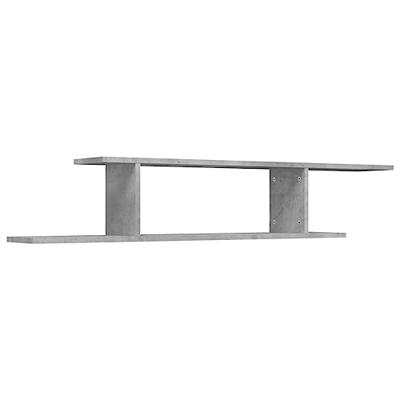 Tv-wandschap 125x18x23 cm bewerkt hout betongrijs