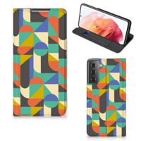 Samsung Galaxy S21 | Hoesje met Magneet | Funky Retro - thumbnail