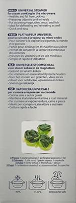 WPRO Stoomschaal voor magnetron 21,5cm 1,5 liter