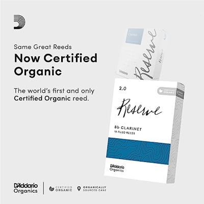 D'Addario Woodwinds Organic Reserve Bb Clarinet Reeds 4.0+ (10 stuks) D'Addario Woodwinds Organic Reserve Bb Clarinet Reeds 4.0+ (10 stuks)