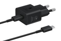 Samsung EP-T2510X USB-oplader 25 W 1x USB-C Zwart Snellader - thumbnail