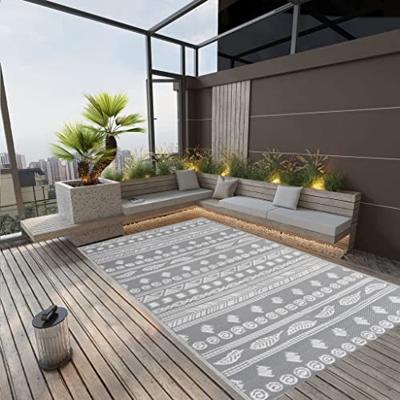 VidaXL Buitenkleed arakil 190x290 cm polypropeen grijs VidaXL Buitenkleed arakil 190x290 cm polypropeen grijs