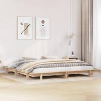 Bedframe zonder matras massief grenenhout 200x200 cm - thumbnail