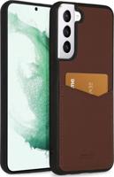 Accezz Premium Leather Card Slot Backcover Samsung Galaxy S22 Plus Telefoonhoesje Bruin - thumbnail