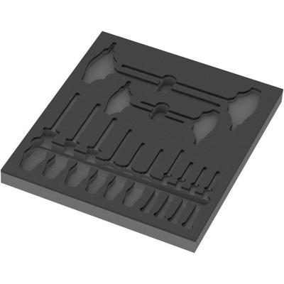 Wera 9812 Schuimrubberen inzetstuk voor TORX® HF-schroevendraaiers Set 1, zonder gereedschap, 344 x 30 x 392 mm - 05137312001