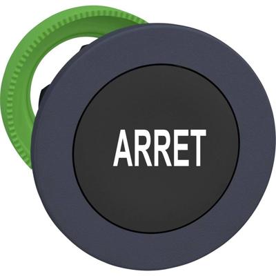 Schneider Electric ZB5FA233 ZB5FA233 Plat, Terugstelbaar (Ø) 30.5 mm Arręt Donkergrijs, Zwart 1 stuk(s)