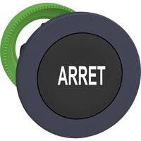 Schneider Electric ZB5FA233 ZB5FA233 Plat, Terugstelbaar (Ø) 30.5 mm Arręt Donkergrijs, Zwart 1 stuk(s) - thumbnail