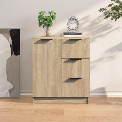 Dressoir 60x30x70 cm bewerkt hout sonoma eikenkleurig