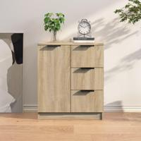 Dressoir 60x30x70 cm bewerkt hout sonoma eikenkleurig - thumbnail
