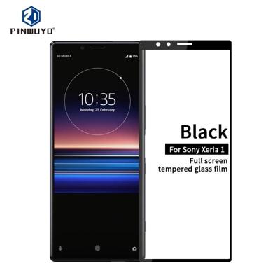 PINWUYO 9u 2.5 D volledige lijm gehard glas film voor SONY Xperia 1 PINWUYO 9u 2.5 D volledige lijm gehard glas film voor SONY Xperia 1