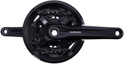 SHIMANO crankstel 3 x 9 speed fc-mt210-3 met 175mm crankarm 40-30-22t zwart