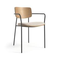 Kave Home Eetkamerstoel 'Maureen' Eiken, kleur Zwart - thumbnail