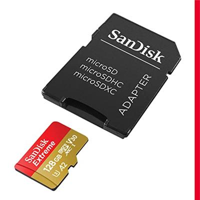 SanDisk Extreme microSDXC-kaart 128 GB Class 10, UHS-I, v30 Video Speed Class Schokbestendig, Waterdicht - thumbnail
