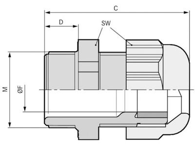 LAPP 53113310 Wartel M16 Polycarbonaat Zwart (RAL 9005) 100 stuk(s)