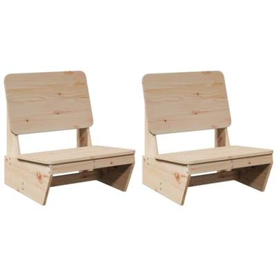 Tuinstoelen 2 st 60x64x70,5 cm massief grenenhout