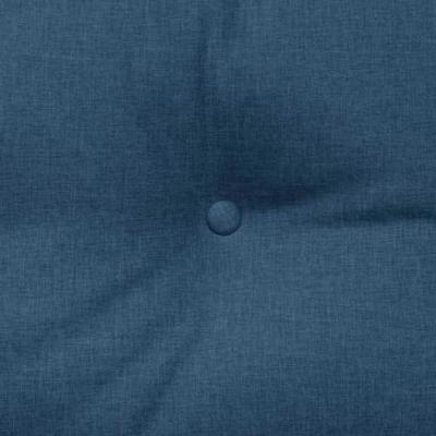 VidaXL Rugkussen blauw 140 x 24 x 50 cm stof