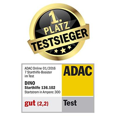 Dino KRAFTPAKET Snelstartsysteem 136102 Starthulpstroom: 300 A 2x 12V-uitgang, 2x USB-contact, Verpolings- en elektronicabescherming, SOS signaallamp, Dino KRAFTPAKET Snelstartsysteem 136102 Starthulpstroom: 300 A 2x 12V-uitgang, 2x USB-contact, Verpolings- en elektronicabescherming, SOS signaallamp,