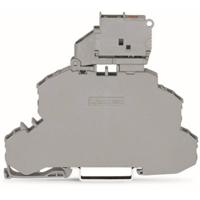 WAGO 2002-2611/1000-867 Zekeringklem 2-etages 6.20 mm Push-In-klem Grijs 25 stuk(s) - thumbnail