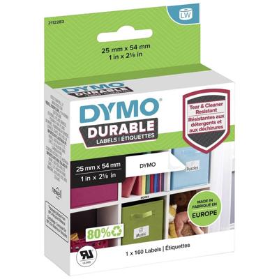 Dymo duurzame etiketten LabelWriter ft 25 x 54 mm, 160 etiketten Dymo duurzame etiketten LabelWriter ft 25 x 54 mm, 160 etiketten