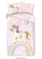 Good Morning Kinderdekbedovertrek "eenhoorn en regenboog" - Multi - (140x200/220 cm) - Katoen - thumbnail