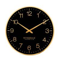 Wandklok Ritz zwart 40cm - thumbnail