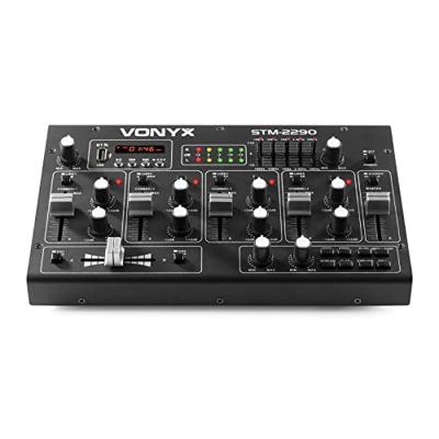 Vonyx STM-2290 8-kanaals mixer met effecten, USB & bluetooth