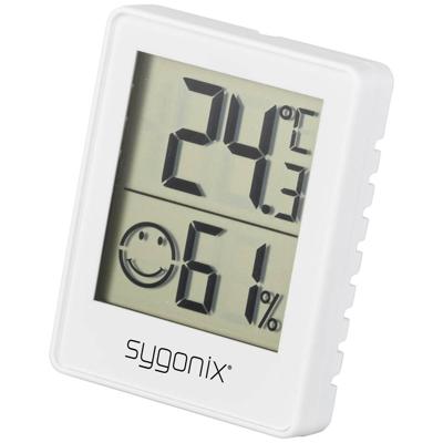 Sygonix SY-5267052 Thermo- en hygrometer Wit