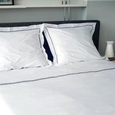 Dommelin Dommelin Dekbedovertrek Cortina Percal 200TC Wit-Antraciet 260x200/220