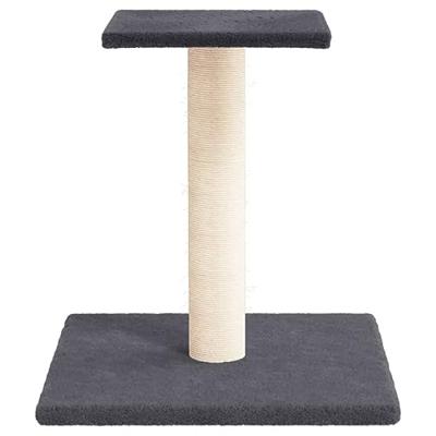 VidaXL Krabpaal met platform 38 cm donkergrijs