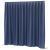 Wentex Pipe and drape Dimout gordijn 330x400cm geplooid blauw