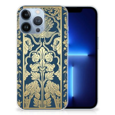 Apple iPhone 13 Pro | TPU Case | Beige Flowers Apple iPhone 13 Pro | TPU Case | Beige Flowers