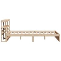 Bedframe met hoofdbord massief grenenhout 160x200 cm - thumbnail