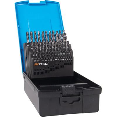 Rotec 50 dlg. Cassette Spiraalboren Geslepen 1,0-5,9x0,1 mm - 9000036 Rotec 50 dlg. Cassette Spiraalboren Geslepen 1,0-5,9x0,1 mm - 9000036
