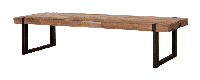 DTP Home Salontafel 'Beam' Teakhout, 150 x 50cm, kleur Naturel - thumbnail