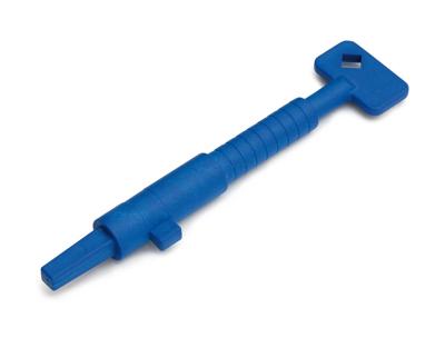 DX nieuwbouwsleutel - blauw - kunststof