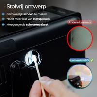 Lumenix NEO Mini Beamer, 1080p Full HD, Autofocus & 4D Keystone, Stofvrij ontwerp, WiFi 6 & Bluetooth 5.0, HDMI & USB, Wit, Thuisbioscoop (Zwart) - thumbnail