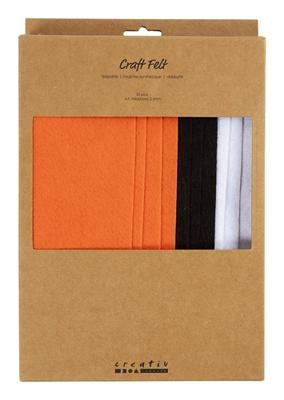 Creativ Company Hobbyvilt, a4, vel 210x297 mm, dikte 2 mm, halloween kleuren, 10 stuk/ 1 doos Creativ Company Hobbyvilt, a4, vel 210x297 mm, dikte 2 mm, halloween kleuren, 10 stuk/ 1 doos